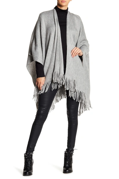 Shop Vince Camuto Feels Like Home Ruana In Heather Gr