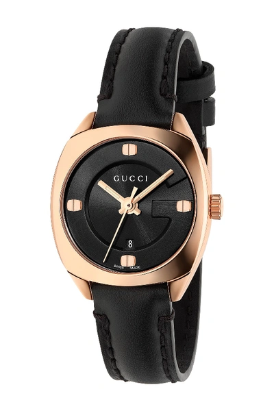 Shop Gucci Women's Gg2570 Swiss Quartz Leather Strap Watch, 29mm