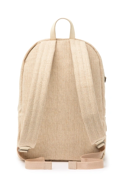 Shop Frye Ivy Leather Trimmed Backpack In Off White