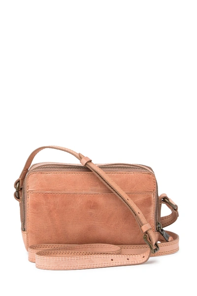 Shop Frye Leather Zip Camera Bag In Dusty Rose