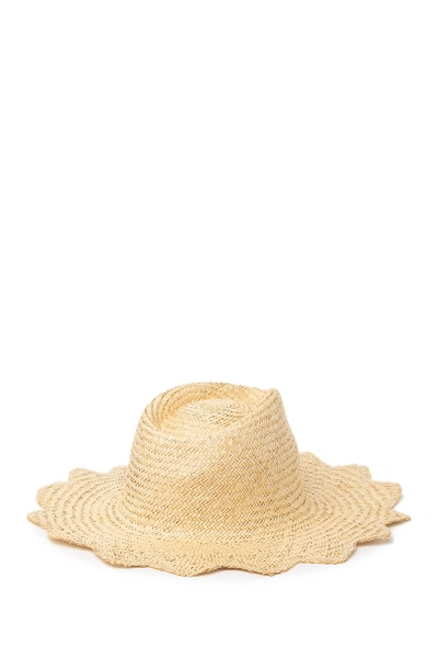 Shop Brixton Blakely Woven Straw Fedora In Lttan