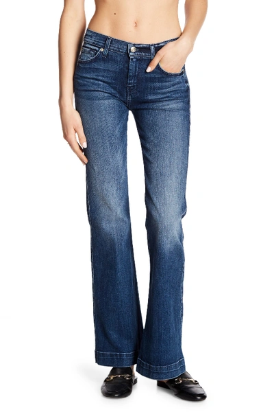 Shop 7 For All Mankind Dojo Flare Leg Jeans In Lake Blue