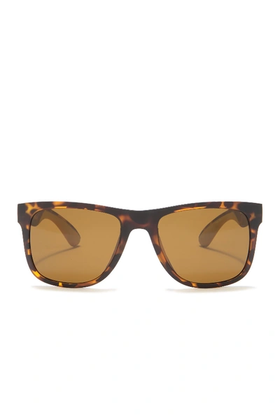 Cole Haan Modified Square 56mm Sunglasses In Dark Tortoiseorange Modesens 