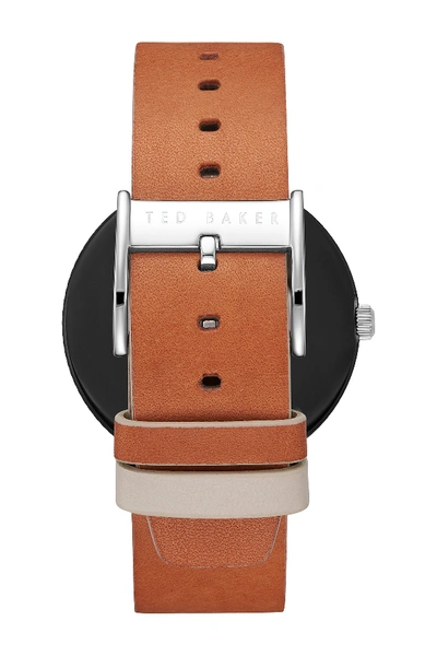 Shop Ted Baker Men's Josh Leather Strap Watch, 40mm