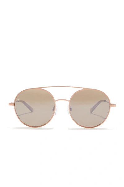 Shop Raen Scripps 55mm Rounded Aviator Sunglasses In S143