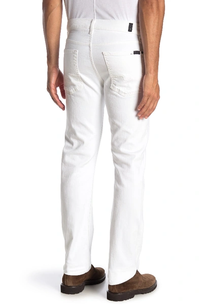 Shop 7 For All Mankind Slimmy Solid Slim Jeans In White