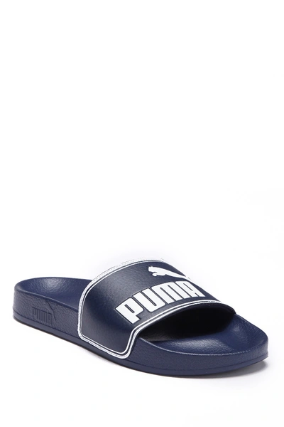 Shop Puma Leadcat Slide Sandal In Blue