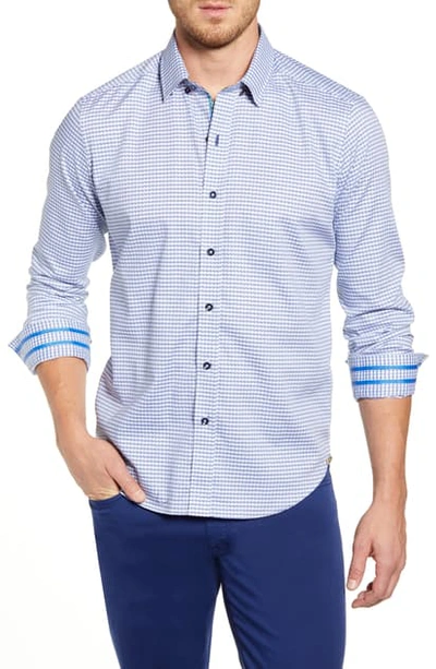 Shop Robert Graham Miller Regular Fit Button-up Sport Shirt In Light Blue