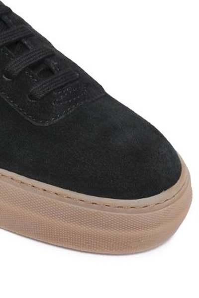 Shop Axel Arigato Suede Platform Sneakers In Black