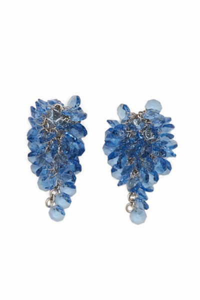 Shop Alessandra Rich Opening Ceremony Glass Earrings In 243 Light Blue