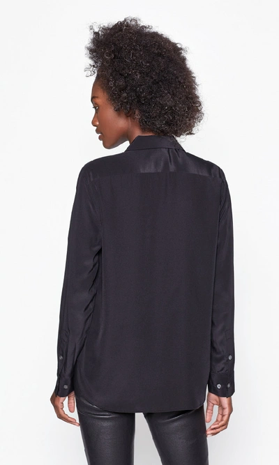 Shop Equipment Leema Silk Shirt In Black