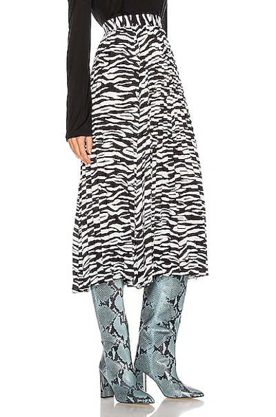 Shop Andamane Becky Midi Skirt In Zebra