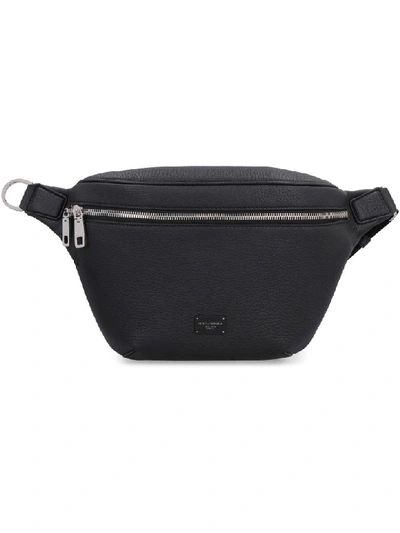 Shop Dolce & Gabbana Palermo Leather Belt Bag In Black