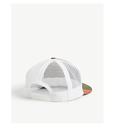 Shop Greg Lauren Birdwell 50/50 Snapback Cap In Orange Army