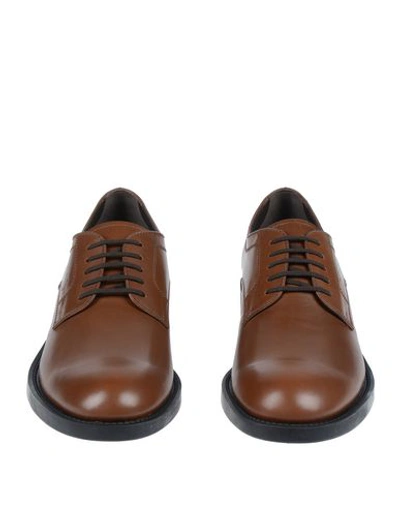 Tod's Lace-up Shoes In Beige