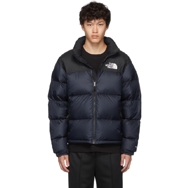 north face puffer jacket navy