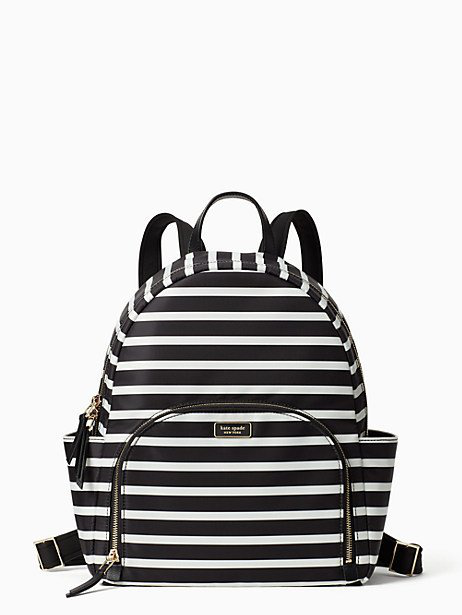 kate spade striped backpack