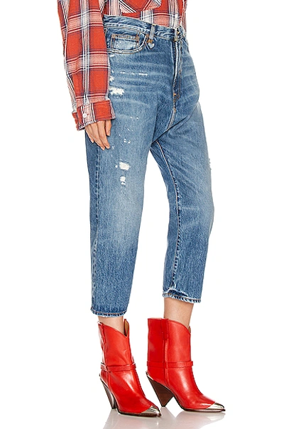 R13 Tailored Drop Denim In Bain Blue
