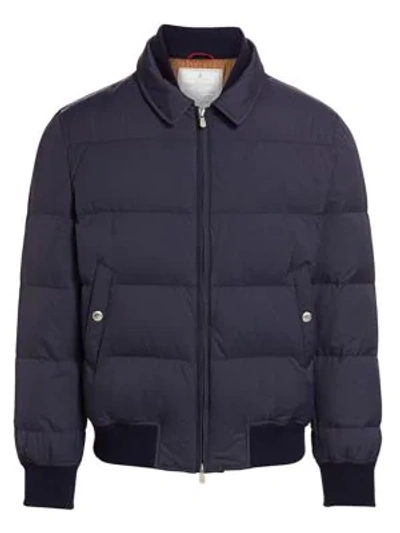 Shop Brunello Cucinelli Mid-length Puffer Jacket In Barolo
