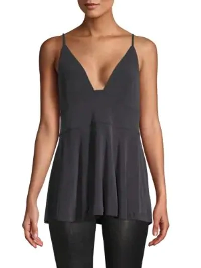 Shop Free People Textured Flounce Top In Black