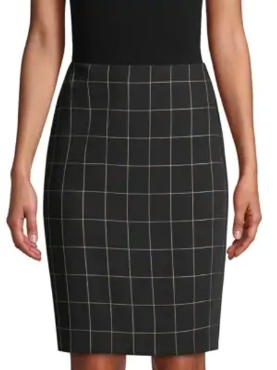 Shop Calvin Klein Collection Printed Mini Skirt In Black