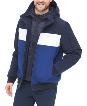 tommy hilfiger hooded bomber jacket