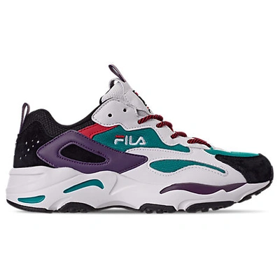 Shop Fila Men's Ray Tracer Casual Shoes In White