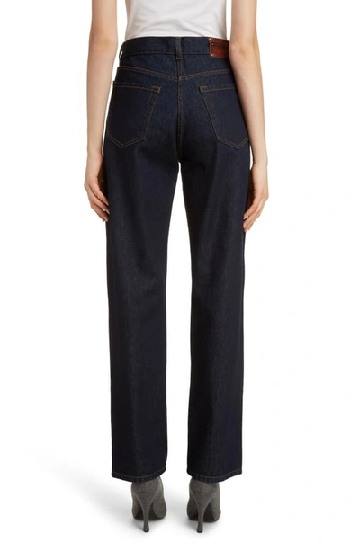 Shop Dries Van Noten Pisco High Waist Straight Leg Jeans In Indigo