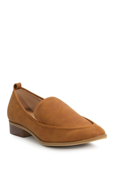 Shop Catherine Catherine Malandrino Westly Low Heel Loafer In Tan Nubuck