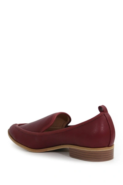 Shop Catherine Catherine Malandrino Westly Low Heel Loafer In Burgund Mu