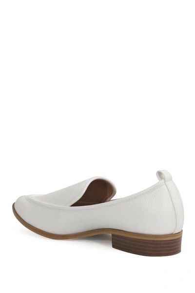 Shop Catherine Catherine Malandrino Westly Low Heel Loafer In White Pebb