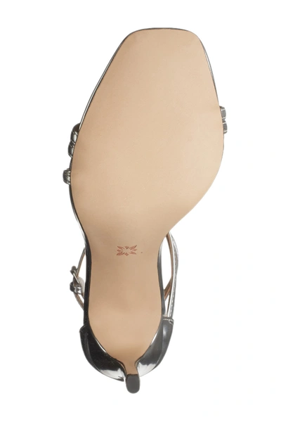 Shop Bcbgeneration Isabel Ankle Strap Sandal In Bright Silver