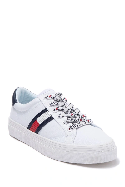Tommy Hilfiger Fantim Canvas Sneakers In Whmfb