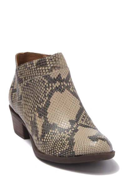 Shop Lucky Brand Brintly Waterproof Ankle Boot In Chinchilla Slither