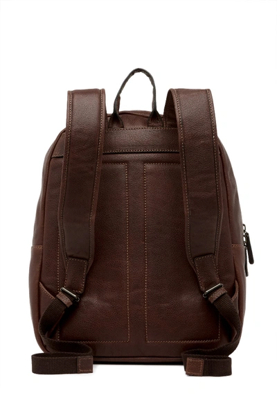 Shop Frye Dylan Leather Backpack In Dark Brown