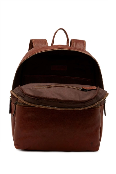 Shop Frye Dylan Leather Backpack In Cognac