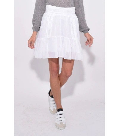 Shop Isabel Marant Étoile Laraya Skirt In White