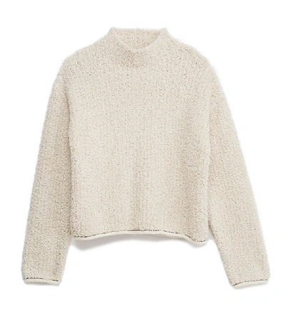 Shop 3.1 Phillip Lim Boucle Turtleneck Sweater In Natural