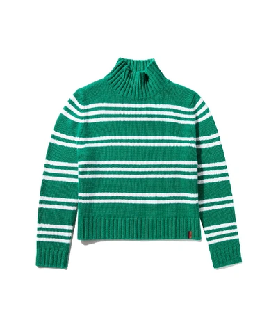 Shop Kule The Kelly Sweater In Forest/cream In Green