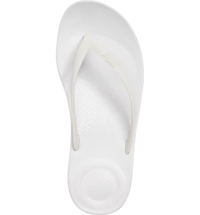 Shop Fitflop Iqushion Flip Flop In Urban White