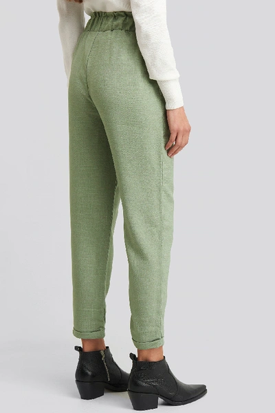 Shop Trendyol Binding Detailed Pants - Green In Mint