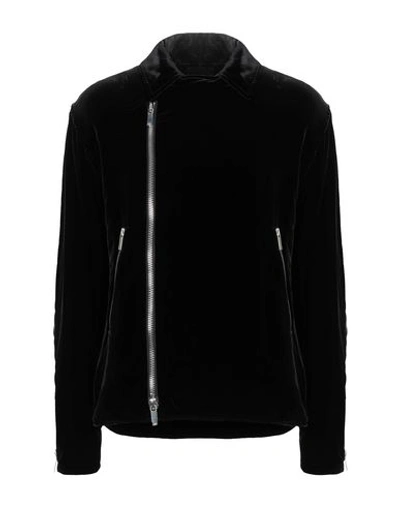 Shop Emporio Armani Man Jacket Black Size 44 Viscose, Cupro