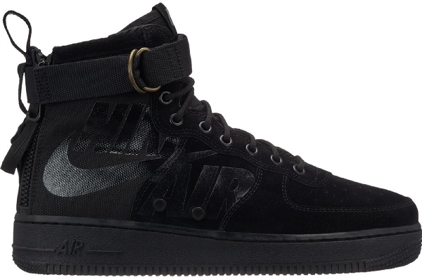 sf air force 1 mid black cool grey