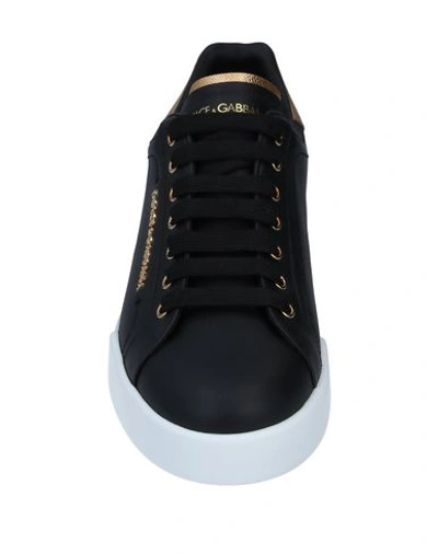 Shop Dolce & Gabbana Man Sneakers Gold Size 6 Soft Leather