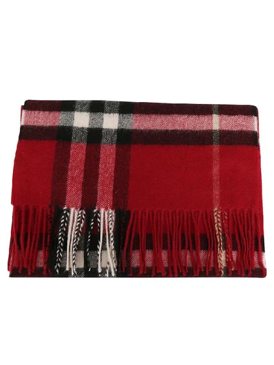 Shop Burberry Scarf In Red