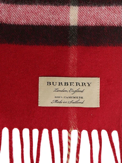 Shop Burberry Scarf In Red