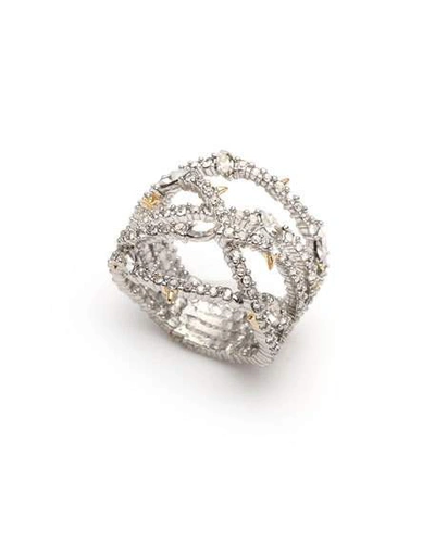 Shop Alexis Bittar Pave Orbiting Ring In Silver