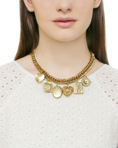 Shop Ben-amun Multi-locket Necklace In Gold