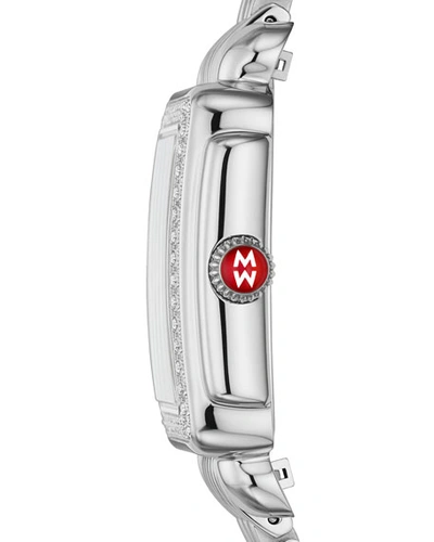 Shop Michele Deco Madison Diamond Watch, Silver/white