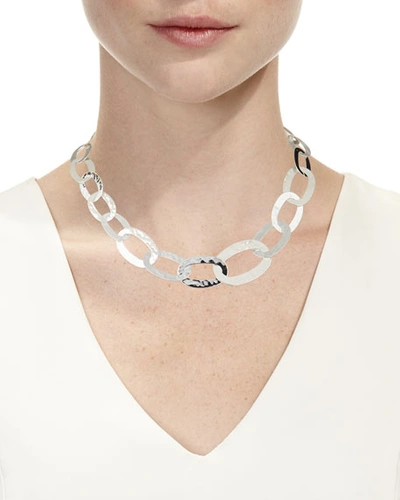 Shop Ippolita Roma Links Long Chain Necklace In Sterling Silver
